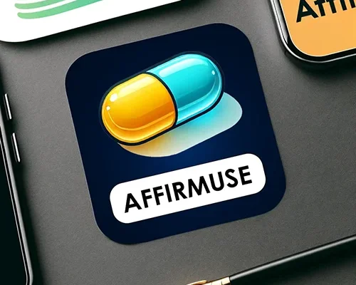 Affirmuse Logo blue yellow